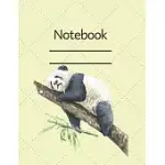 NOTEBOOK: LINED, SOFT COVER, SIZE 8.5 X 11 NOTEBOOK: COMPOSITION BOOK, JOURNAL PANDA EDITION