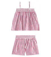 [Polo Ralph Lauren Kids] Polo Ralph Lauren Kids Cotton top and shorts set Y 2 white