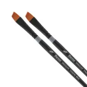 Beste Finest Golden Taklon Hair Brush Angular Curve-Maker 3/8"" - 2 Pk