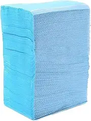 Disposable Dental Bibs, 125 Packs Waterproof No Cleaning Tattoo Table Cloth, 45 x 35cm Disposable Tattoo Table Mats for Dental Clinic (Blue)