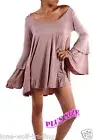 Plus Size "Mocha" Boho Peasant Bell Sleeve Top-PT6 YT-1766-M