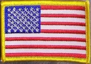 Embroidered International Patch National Flag of USA United States NEW flag