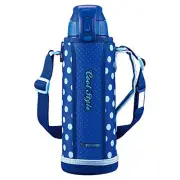 ZOJIRUSHI Water Bottle Cool Sports Bottle Direct Drinking 1.0L Blue Dot SD-FA10-