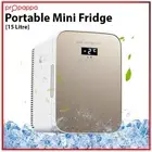 15L Portable Fridge Bar Freezer Drinks Cooler Hot/Cold Glass Mini Refrigerator