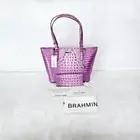 NEW BRAHMIN LILAC ESSENCE MEDIUM ASHER W/ADY WALLET
