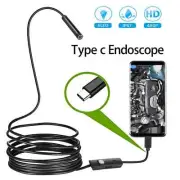 Type C Endoscope 2m USB Snake Inspection Scope Camera Cars Repair Borescope Tool