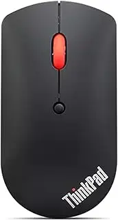 Lenovo ThinkPad 4Y50X88822 Bluetooth Silent Mouse, Wireless Connection, Quiet Design, 3 Buttons, Blue LED, DPI Switching, Ambidextrous, Compact