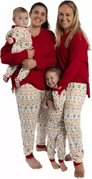 Family Christmas Pajamas Matching Sets - Organic Cotton Pjs for Kids, Toddlers,