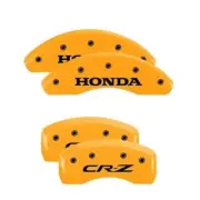 2011-2016 Honda CR-Z Yellow Caliper Covers with Honda Logo Front & CR-Z Logo (for: Honda)