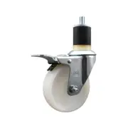 4 Inch SS Nylon Swivel 1-7/8 Inch Expand Stem Caster Total Lock Brake SCC