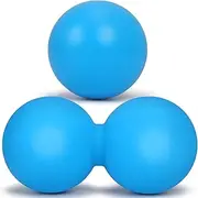 Toplive Silicone Massage Ball, [2 Pack] Lacrosse Massage Ball Roller Massage Ball, Physical Therapy Tool for Feet, Neck, Knees, Back, Calves, Achilles, Shoulders,Double Ball and Single Ball