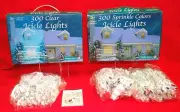 Icicle Lights with White Wire Includes 450 Clear and 600 Sprinkle XM1124