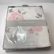 Fitted Crib Sheet Pink & Grey Elephants Super Soft By Wendy Bellissimo™ NEW