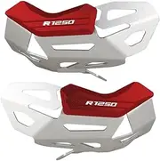 R1250GS Engine Cylinder Head Guards Protector Cover Compatible with R 1250 GS ADV Adventure R1250RS R1250RT Motorcycle Accessories(Silver-Red)