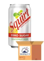 Squirt Zero Sugar Grapefruit Soda, 12oz Cans, 18 Units