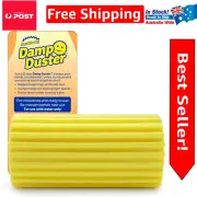 Ergonomic Yellow Damp Duster - Ideal for Dusting Blinds, Baseboards & More