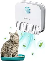 DownyPaws Cat Litter Odour Eliminator, Cat Litter Box Deodorizer for All Types of Litter Trays, Rechargeable, 14 Days Battery Life