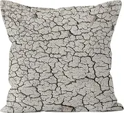 [CEVAN] Linen Pillow Cover Vintage Style Cushion Covers For Sofa Dry Land Pillow Cover Japandi Cushion Cover Patio Sofa Decor Throw Pillow Covers 40x40cm,1Pcs