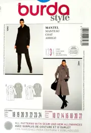 Burda 7483 Misses' Coat Sewing Pattern 18-24 NEW! Uncut