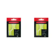 6pc Target K-Flex No 6 Dart Flight & Shaft Short 19mm - Neon Yellow