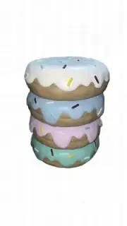 2023 Pastel Donut Doughnut Stool / Side Table TikTok Viral HTF Brand New