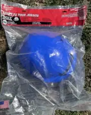 BOLT Blue Type 1 Class C Front Brim Vented Hard Hat with 4-Point Ratcheting Sus
