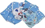 Abaodam Infant Diaper Pants 4pcs Breathable Washable Waterproof Baby Training Pants