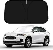 D-Lumina Windshield Sun Shade for 2023 2024 2025 Honda HRV HR-V Accessories, Front Window Sunshade Sun Visor Protector Block UV Rays Heat, Foldable 2 Layers 210T Material