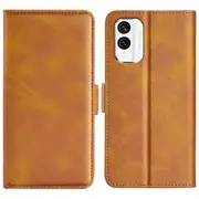 For Nokia X30 5G Shockproof Calf Texture Phone Cover Flip Leather Wallet Phone Case with Stand