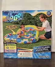 H2OGO Splash & Learn Inflatable Kiddie Pool 47in x 46in x 18in #HG1-34