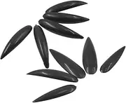 FRCOLOR 10pcs False Nails Manicure Supply Halloween Fake Nails Women Fake Nails Fake Nails Patches Women Manicure Nails Manicure Patch Glue on Nails Gothic Nails Black Plastic