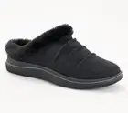 Clarks Cloudsteppers Faux Fur Clogs - Breeze Willow-Black-7.5M A667750 NEW