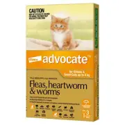 Bayer Advocate Cat 4kg Plus Large Pack 3 & 6 Flea Heartworm Worms Pet Feline
