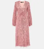 [Rotate] Rotate Sequined midi dress AU 8 pink
