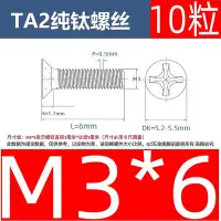 在飛比找Yahoo!奇摩拍賣優惠-玩樂局~TA2純鈦螺絲GB819沉頭十字機牙螺釘平頭Gr2鈦