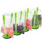 1Pc HandsFree Bag Holder Clips Baggy Rack Kitchen Non Slip Zip-lock Storage