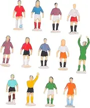 SEWOART 1 Sand Table Football Man Soccer Players Figures Football Player Model Toy People Football Player Figure Kids Toys Mini Trains Figure Model Adornment Child Toy Room Number Plastic