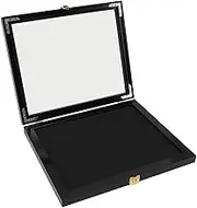Black Shadow Box Large 13x16, Hang on Wall or Desk, Aluminum Alloy Frame with Acrylic, for Bedroom, Living Room, Offices, Corridors, etc.