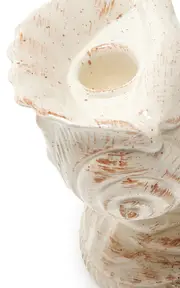 [Moda Domus] Riviera Set-of-Two Shell Ceramic Candleholders