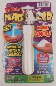 Mad Lab - Dr. Wacko's - MAGIC SNOW - Add Water & Watch it Change - Item #5422