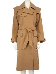 Camel Gianna Twill Coat
