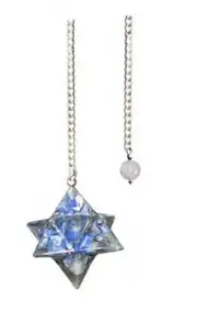 Pendulum Merkabah Resin Orgone Lapis Lazuli