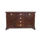 Solid Mahogany Wood 6 Drawers Buffet Sideboard Antique Reproduction Design