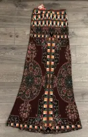 Farm Rio for Anthropologie Mixed Print Maxi Skirt size Small - NWT