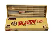 2 X Raw Classic 1-1/4 Size Pre-Rolled Cones 20 Pack. FREE SHIPPING