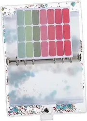 COMNESTBI 1Set Binder Organizer with Transparent Zipper Envelopes Loose Leaf Planner for Cash Receipts Id Cards Money Folder for Financial