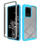 MCC Shockproof Bumper Case Samsung Galaxy S20 Ultra Clear Back Cover G988 [Sky Blue]