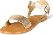 [Amazon Essentials] Women's Two Strap Buckle Sandal