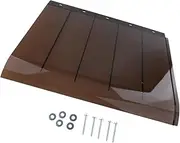 Fonowx Window Door Awning with Screws PC Board Porch Awning Cover Impact Resistant Modern for Terrace Garage Garden Outside RV, 50cmx45cm