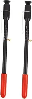 JECOMPRIS 2pcs Brake Pad Depth Gauge Tire Tread Measurement Tool High Precision Brake Thickness Measuring Tool for Accurate Vehicle Maintenance Compact and Portable Design